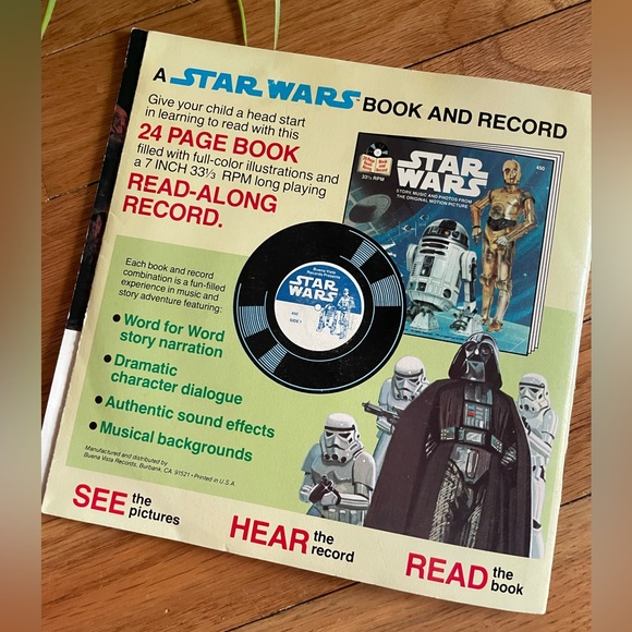 1983 Star Wars Return of the Jedi Book/Record Set - Picture 5 of 5